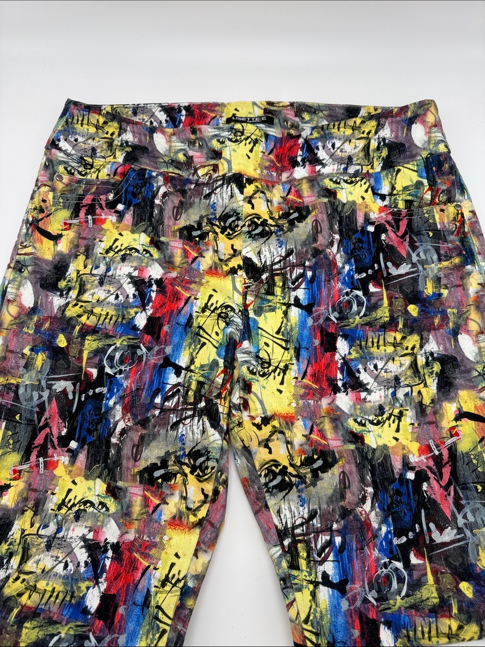 ⭐️LISETTE Turkey Top Brand⭐️ Abstract Graffiti Print Bottom - Yellow, Blue, Red